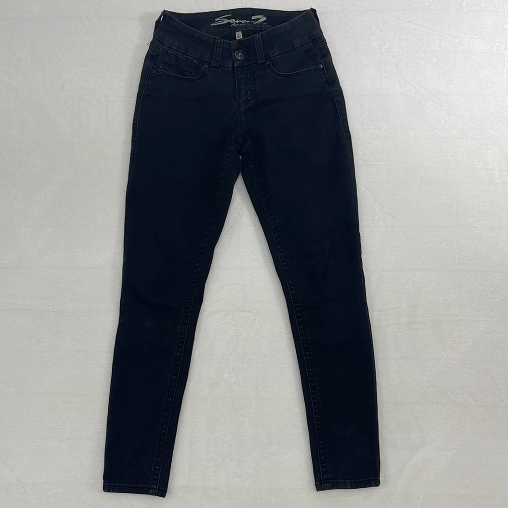 Seven7 Tummyless Black Skinny Pants sz 4‎